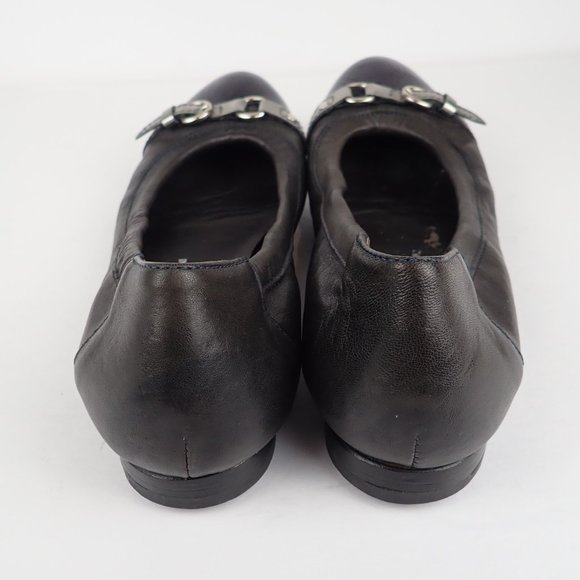 AGL Attilio Giusti Leombruni Ballet Flat Womens 39 US 9  Leather Purple Cap Shoe - Picture 4 of 11